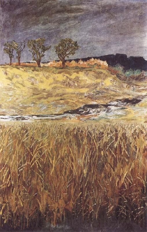 Max Klinger Landscape at the Unstrut France oil painting art